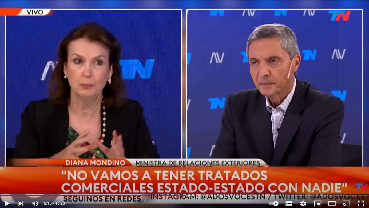 La canciller refiere que Argentina no va a celebrar "tratados comerciales Estado-Estado" y que los "privados" van a actuar "libremente".
Momento oportuno para revisar el vínculo entre Política Exterior y Política Comercial