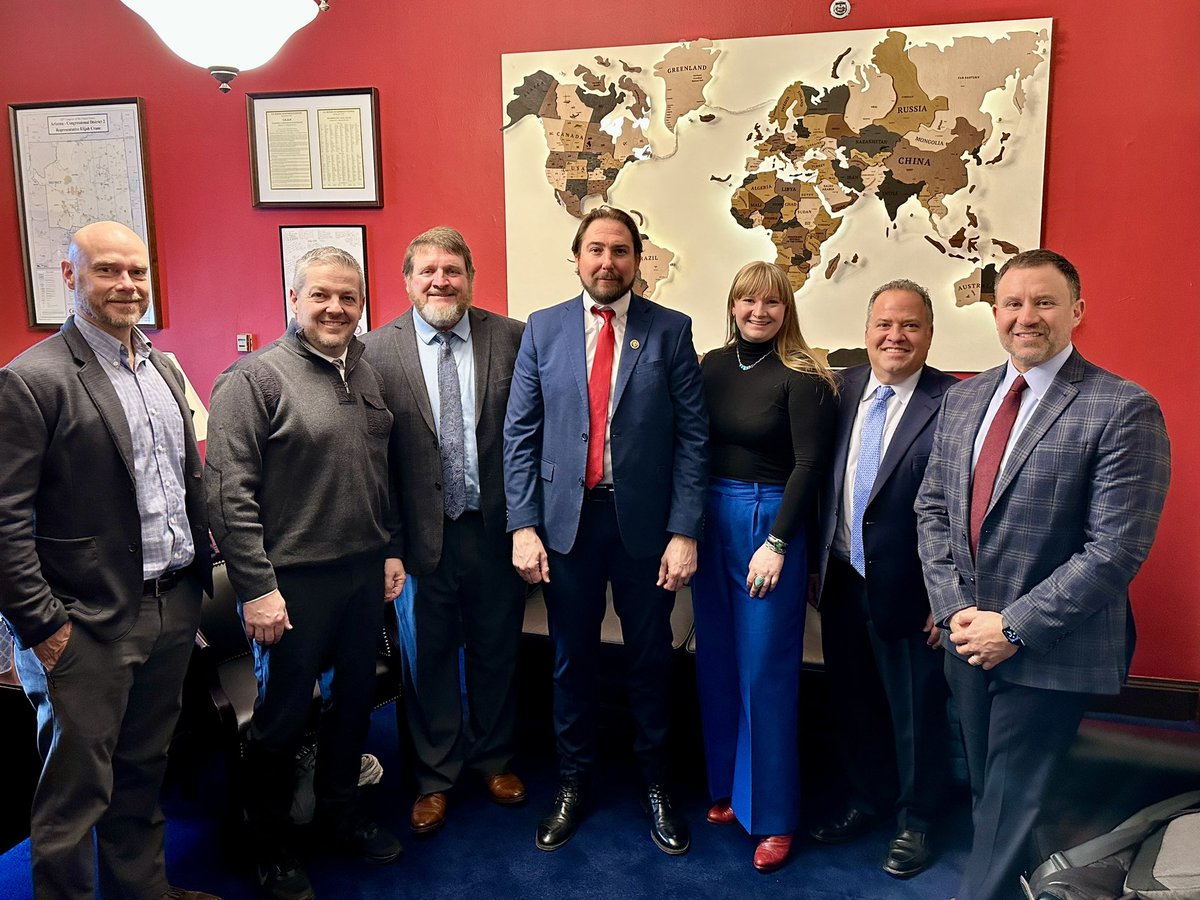 Thank you <a href="/RepEliCrane/">Rep. Eli Crane</a> for making time to meet with us about outdoor recreation.