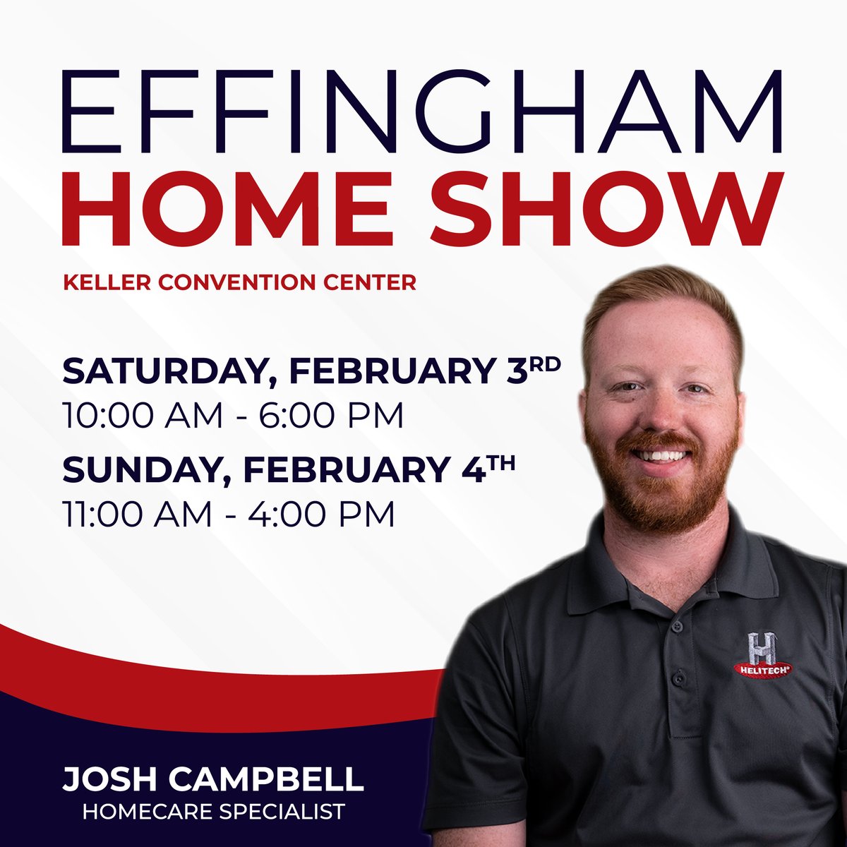 Join us at the Effingham Home Show this weekend!
Mark your calendars for Saturday, Feb. 3rd (10am-6pm) and Sunday, Feb. 4th (11am-4pm). We look forward to seeing you there! 🏡 #EffinghamIL