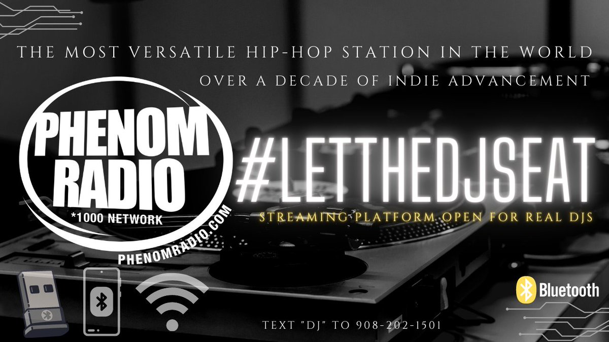 'The Most Versatile Hip-Hop Radio Station In The World' futureguru100.com/452341427 to 908-202-1501 to build! Connect @PhenomRadio_PR Salute The Real Djs #LetTheDjsEat #URNotADj #1000Network #TheMusicDoctors #PhenomRadio #PhenomDigital