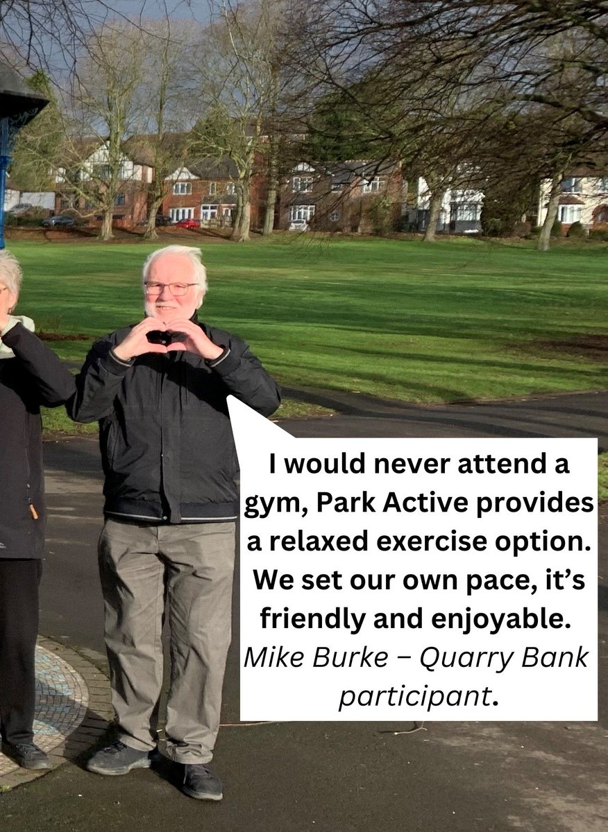 HealthyDudley's tweet photo. To celebrate 5 years of Park Active - free volunteer-led exercise sessions in Dudley parks - throughout Feb we are shining a spotlight on each session.
First up Stevens Park, Quarry Bank, which takes place on Mondays at 10 β 10.45am
https://t.co/WgrYDktaI8 #QuarryBank #ParkActive https://t.co/pExaS1uQrZ