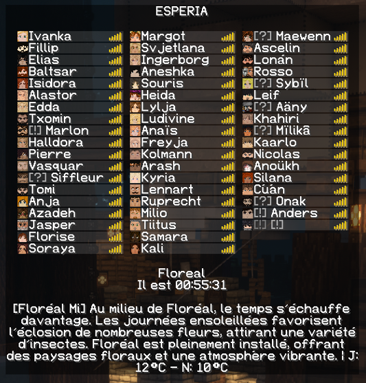 EsperiaRP's tweet photo. 🔸Ce mardi, 56 joueurs se sont connectés simultanément pour accueillir les nouveaux... 

Venez les rejoindre sans attendre !
https://t.co/B0iuivcMDv https://t.co/JU9uyoo4xc