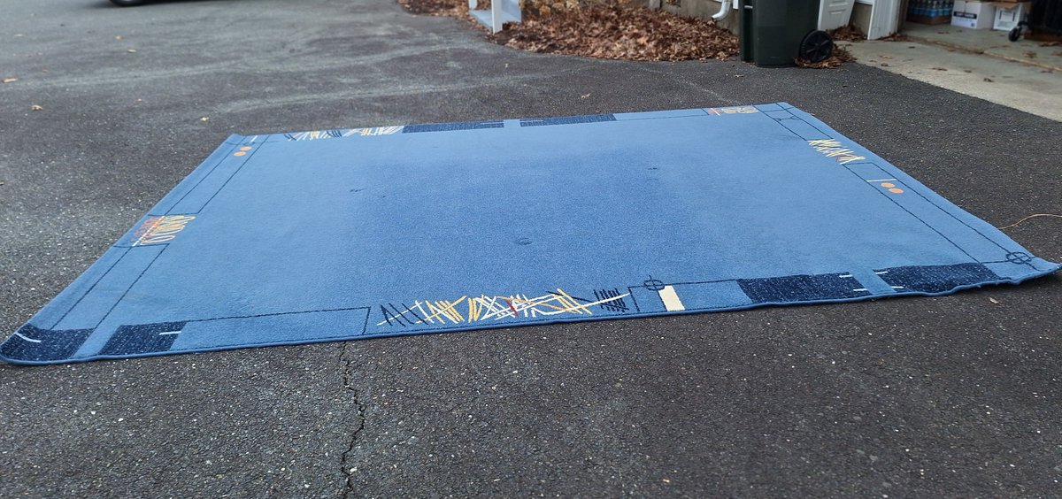 Partners In Care Mid Shore Office Pop-Up Boutique is selling this beautiful blue 8 x 10 rug; we are asking $40.00. If you are interested in purchasing the item to help us support our older adults, please come with a truck to 8694 Commerce Drive, Easton, MD, weekdays, 9 am -4 pm.