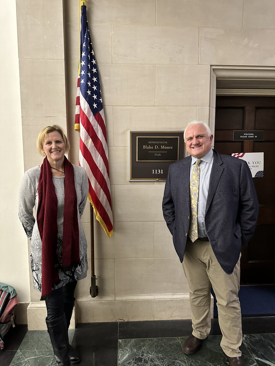 Thank you <a href="/RepBlakeMoore/">Congressman Blake Moore</a> and staff for meeting with us about outdoor recreation.
