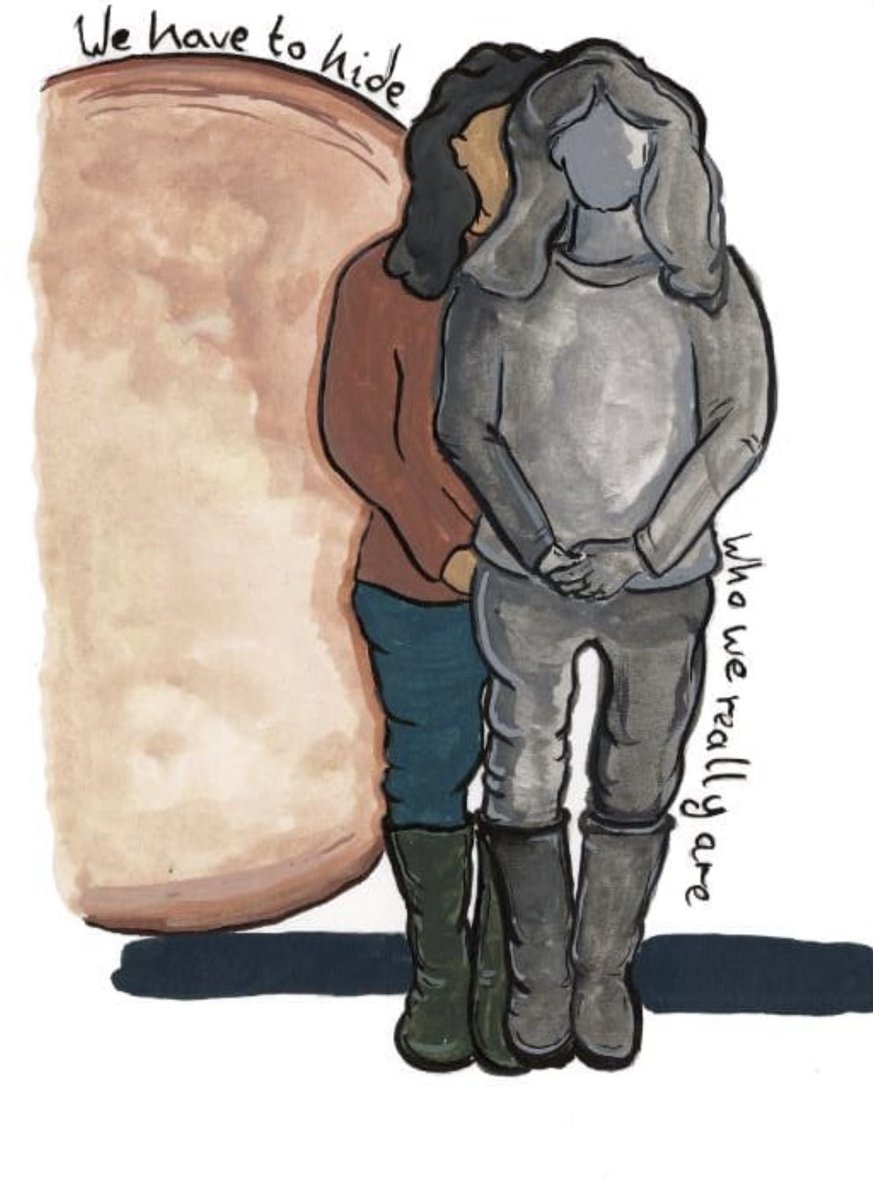 Today marks the start of #LGBTQ+ History Month.

Here’s one of a series of powerful illustrations from a resource guide we’re developing from our co-produced  <a href="/mariecurieuk/">Marie Curie</a> study, aiming to support healthcare professionals to provide equitable &amp; inclusive #LGBTQ+ #palliativecare