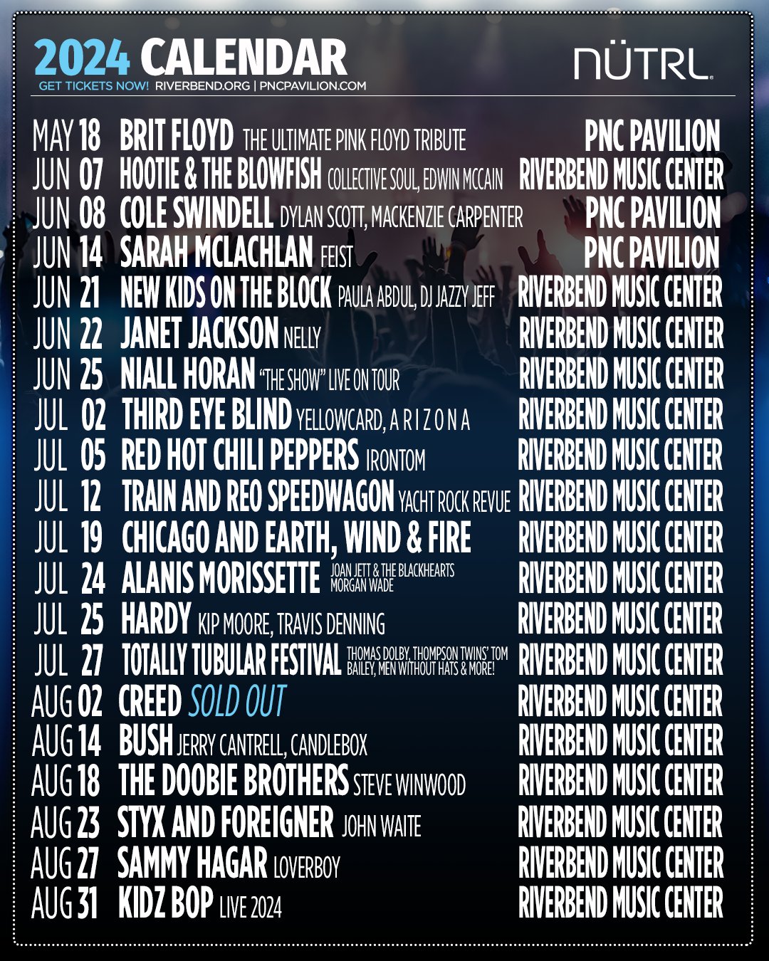 Riverbend 2024 Schedule Kelci Melinda