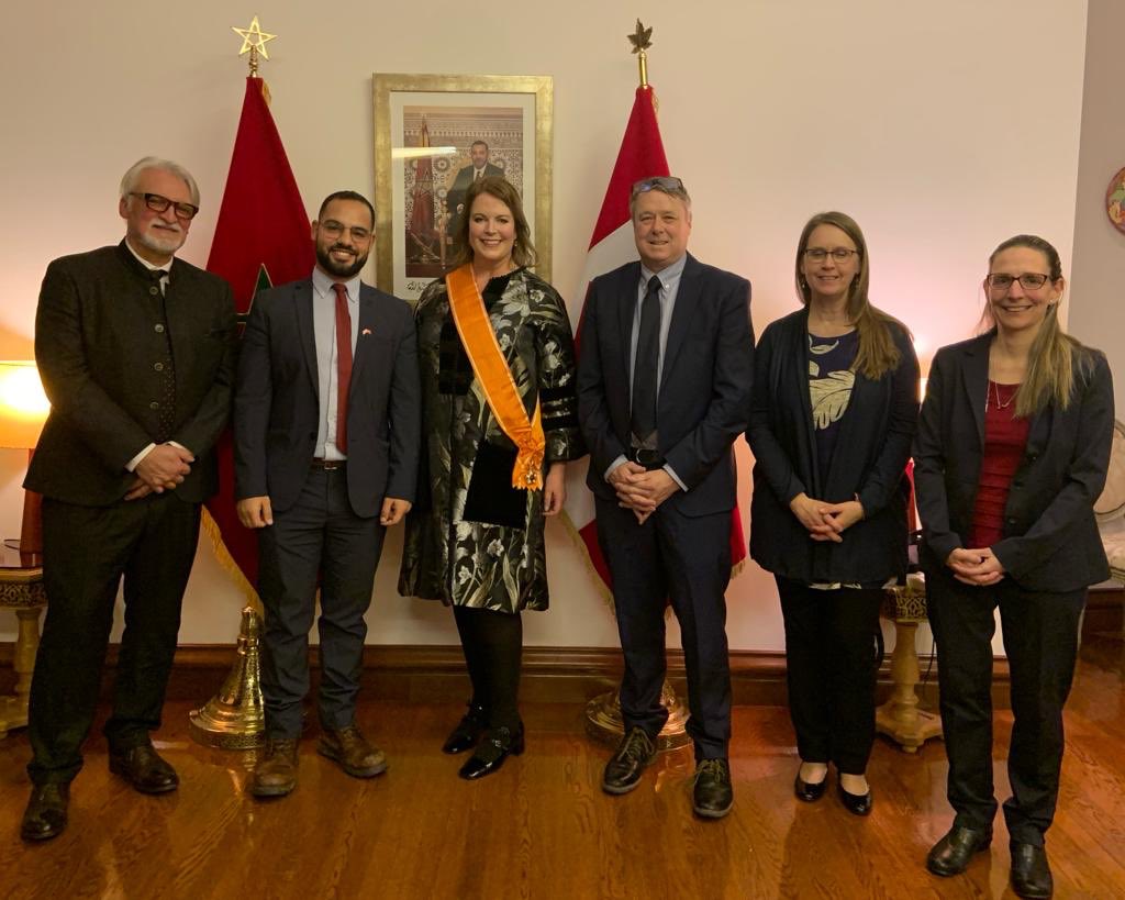 It is a singular honour to be named by HM King Mohammed VI to the Order of the Wissam Alaouite. 

With thanks to Ambassador Souriya Otmani for hosting the ceremony in Ottawa, in the presence of family, friends, distinguished guests, valued members of Team <a href="/CanEmbMorocco/">Canada in Morocco</a> 🇨🇦🇲🇦