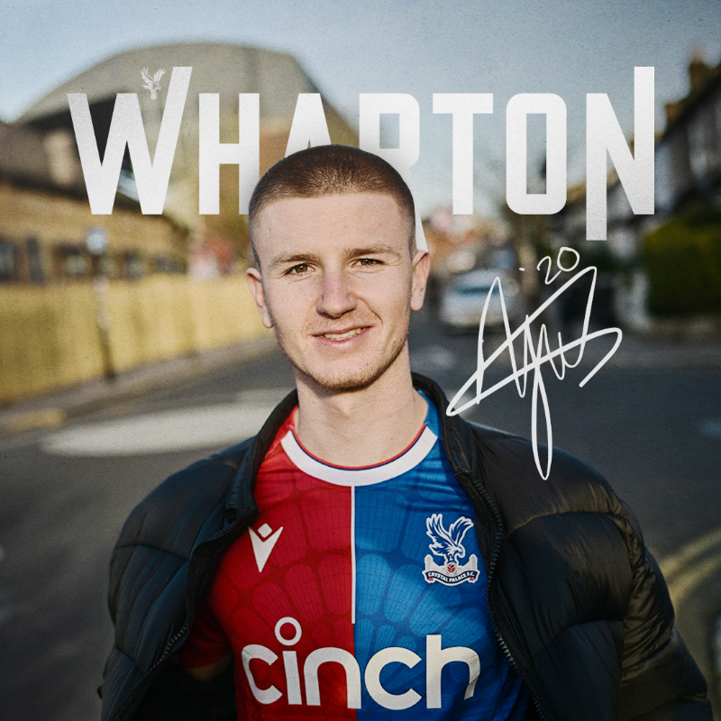 CPFC's tweet photo. Adam Wharton is Palace ❤️💙

#CPFC