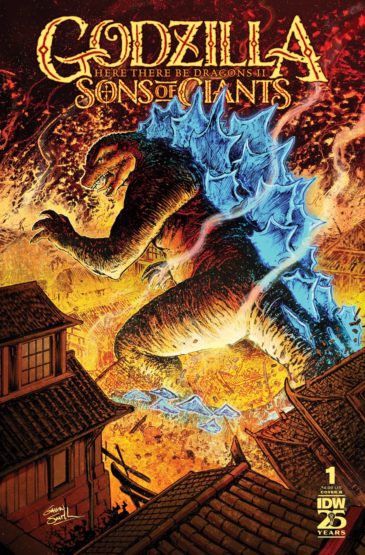 Gavin Smith on X: "Announced by @Godzilla_Toho … I'm one of the cover  artists for Godzilla: Here there Be Dragons II: SONS OF GIANTS. I've got a  busy summer full of releases