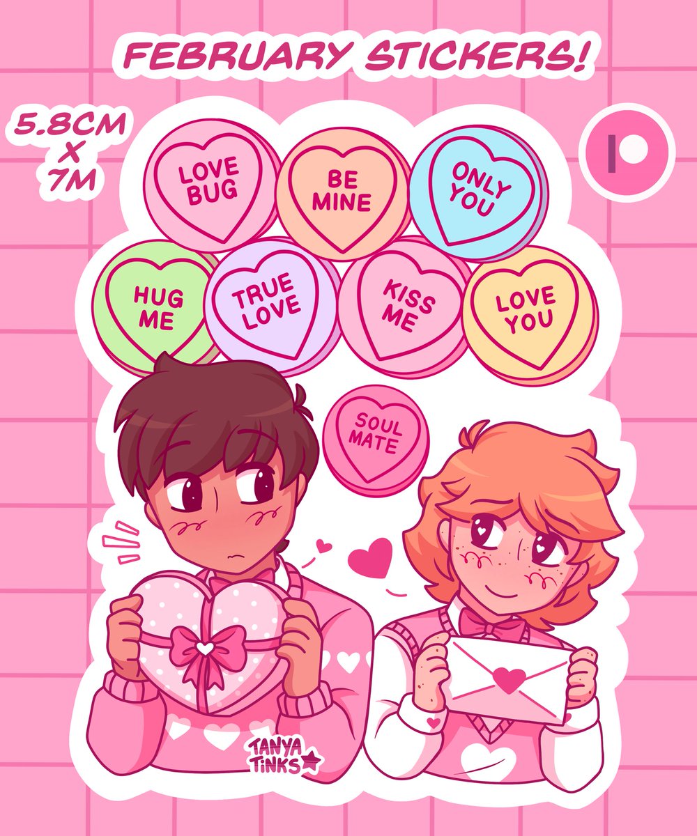 TanyaTinks's tweet image. February Stickers! 🌹💘💌

#StickerArt #StickerDesign