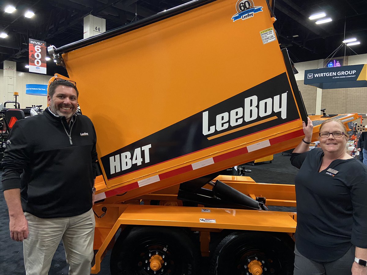 LoriDitoro's tweet photo. Loved talking with @TrustLeeBoy’s Brian Thornton about HB4T Hot Box that the team launched during #PAVEXShow. @EquipmentToday @4ConstructnPros https://t.co/iJCYB7rL90