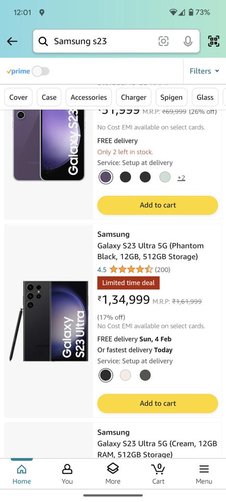 ksriki's tweet photo. @GyanTherapy @YouTube Nice comparison and points covered. Can you please cover this in a short or video. Price of S24 ultra for the same specs and color is lesser when compared to S23 ultra variant. Not sure if this is done purposefully so that people buy the newer model. https://t.co/Uz1Fr41qD0