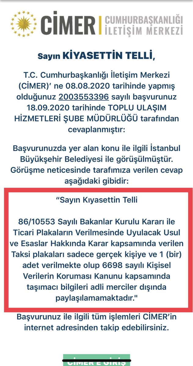 <a href="/murat_kurum/">Murat KURUM</a> İSTANBUL TAKSİCİLER ESNAF ODASI OLARAK SAYIN MURAT KURUM BEYFENDİNİN DİJİTAL VE BİLİMSEL VERİLERE DAYANARAK KANUNLARA UYGUN İHALELER YAPILARAK İLAVE TAKSİ SAYI ARTIŞI ODAMIZ TARAFINDAN UYGUN GÖRÜLMEKTEDİR.

DAHA ÖNCE KARŞI ÇIKTIĞIMIZ VE UKOME TARAFINDAN RED EDİLEN TAKSİ MADDESİ