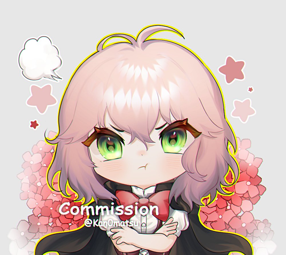 1girl green eyes solo crossed arms cape pout black cape  illustration images