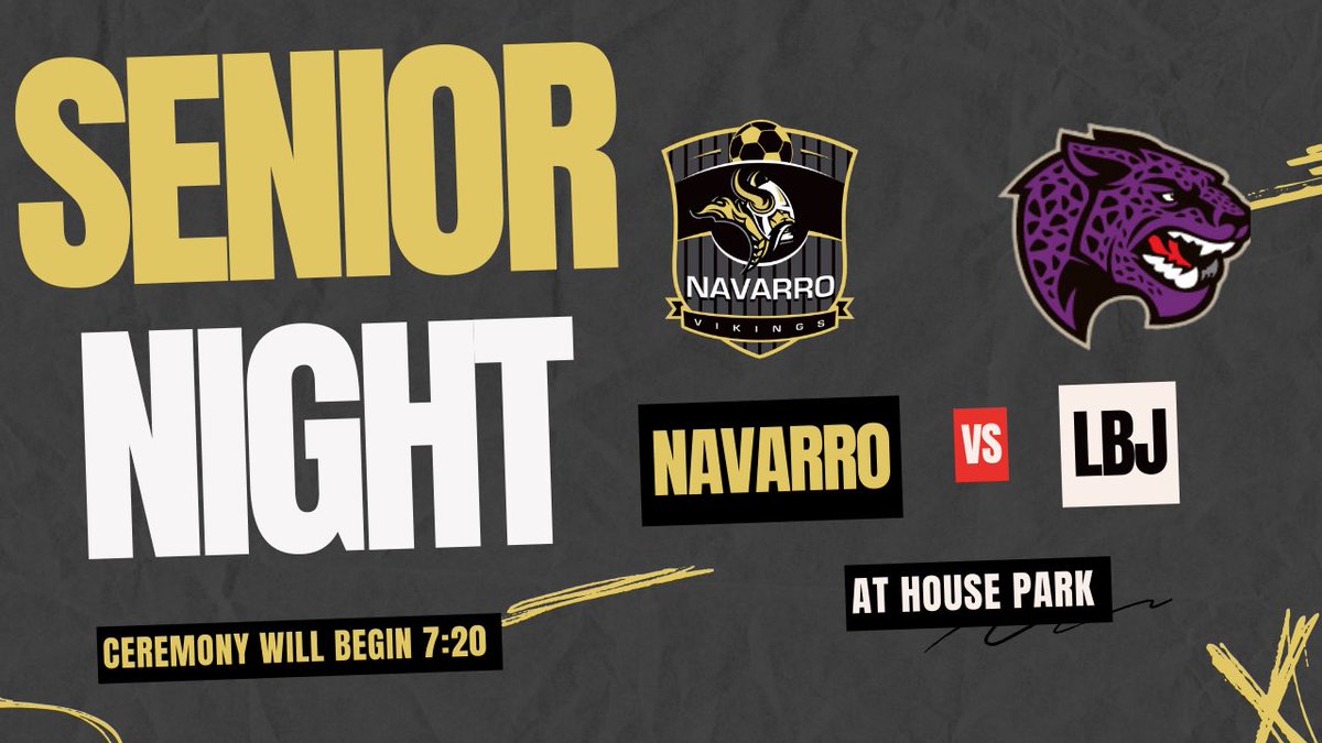🚨 Senior night will be this Friday🚨
Join at House Park as we honor our seniors for their high school careers. Ceremony will occur right before our game.