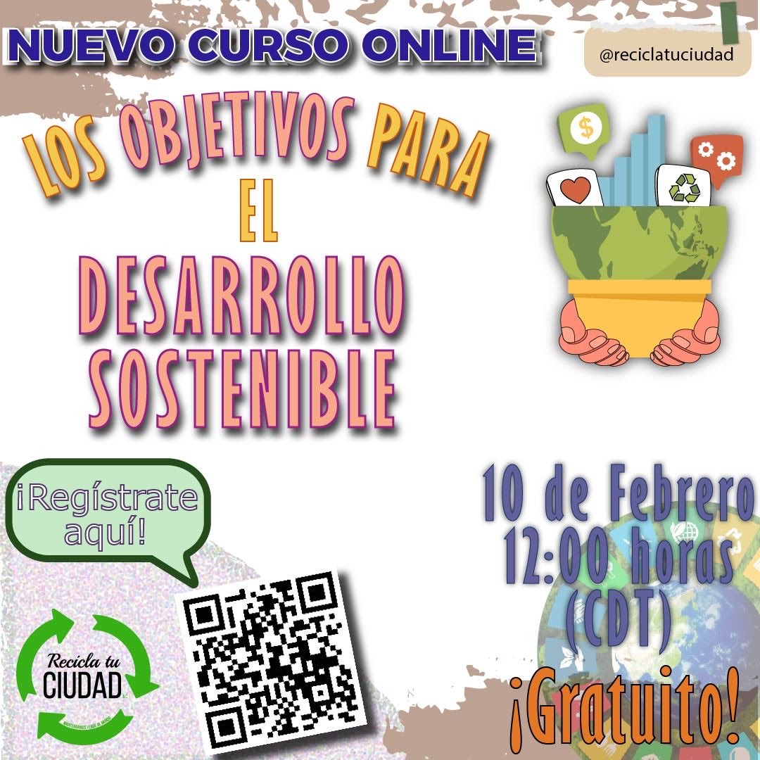 Sabes que son los ODS? Tenemos un nuevo #cursoonline ♻️🌎 regístrate 

#ODS #sostenibilidad