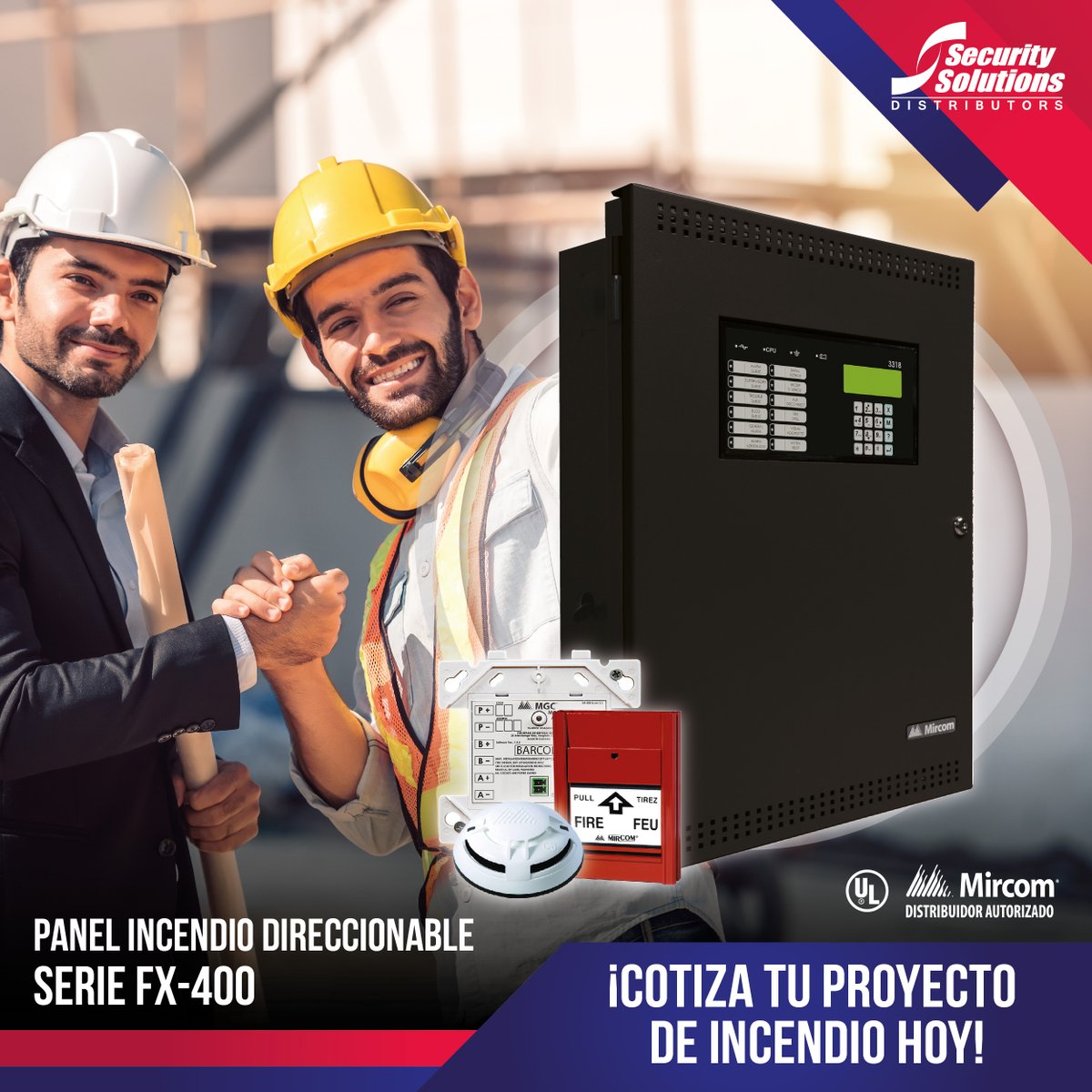 ssdpanama's tweet photo. Panel de incendio direccionable Serie FX-400 compatibilidad con los nuevos dispositivos MIX-4000, como el detector de conductos fotoeléctricos y los módulos múltiples.
✔Solicita información certifícate en esta serie.
Contáctenos para cotizar tu proyecto 📲 +507 301.0232 https://t.co/cSTA19gnX6