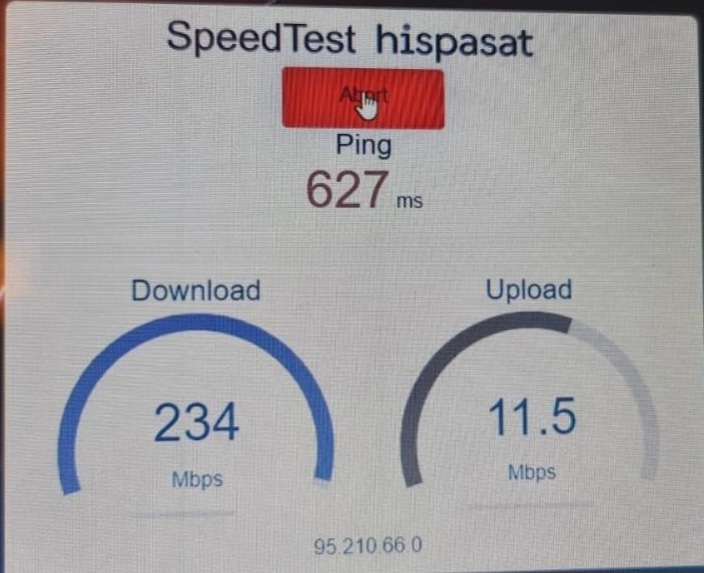 Ya estamos realizando las primeras altas y esto va como un 🚀   
200/10 Mbps vía satélite en cualquier lugar de España #Conéctate35 ¿A qué esperas?