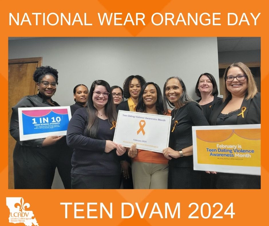 Today is #wearorangeday! Every TDVAM, LCADV staff wear orange to show solidarity and raise awareness about dating violence 🧡 Share your selfie in orange with us today using #LoveLikeThat #TDVAM24 For more information on Teen Dating Violence visit: loveisrespect.org