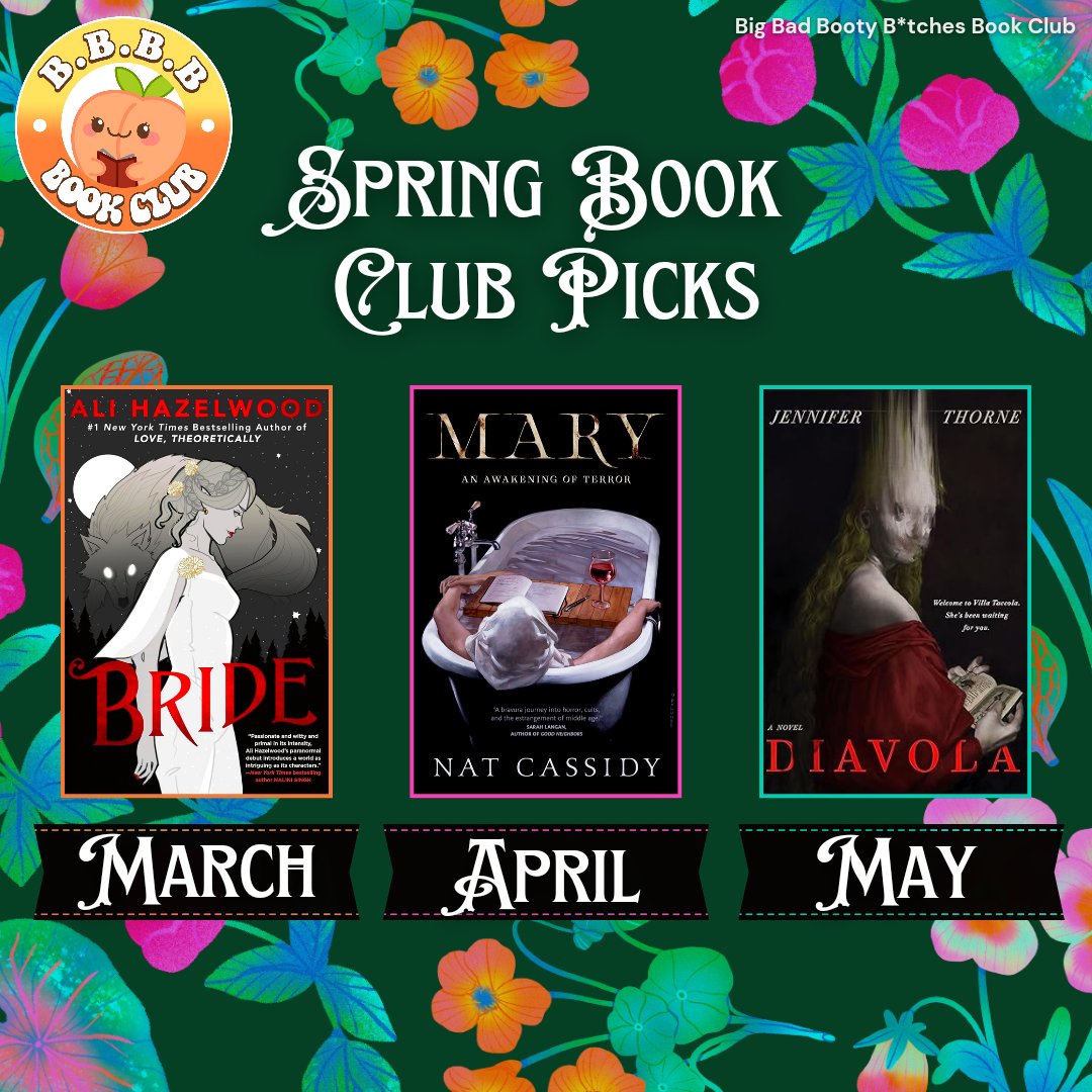 🌷SPRING BOOK CLUB PICKS🌷
Y'all voted &amp; these are the Big Bad Booty B*tches book club picks for March-May😊💖📚 I'm super excited for spring book club &amp; I hope you guys are too! Let me know if you would like to be a co-host for any of these months🤪 #bookclub