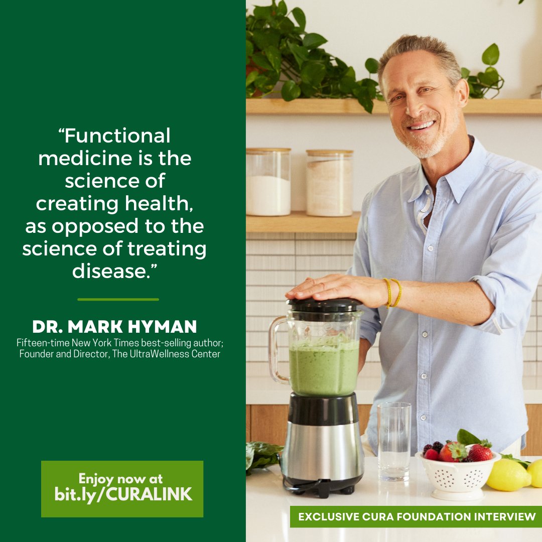 “Functional medicine is the science of creating health as opposed to the science of treating disease.” @drmarkhyman shares that health care has a paradigm problem—and how to fix it: #CuraLink bit.ly/CURALINK