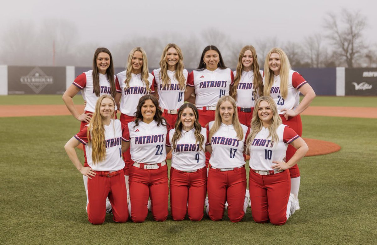 Meet the Lady Patriots Softball Team‼️🥎 

The team begins their inaugural season with their first competition at Missouri State University-West Plains, on Saturday February 3rd. #PatriotsSB