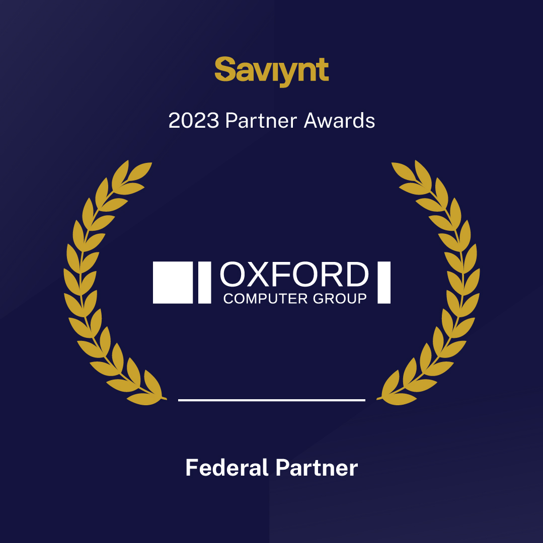 OCG is honored to be named the winner of <a href="/saviynt/">Saviynt</a>'s 2023 Federal Partner award! 🏆 We're looking forward to continued joint success in 2024. hubs.li/Q02jx7hG0