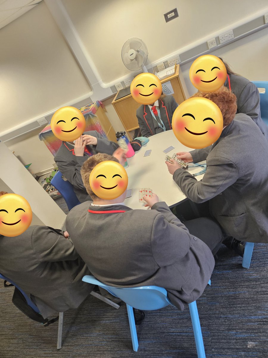 These guys enjoy a game of cards before their day starts. Love to see our students building new friendships and having fun. #breakfastclub #inclusive #friendships