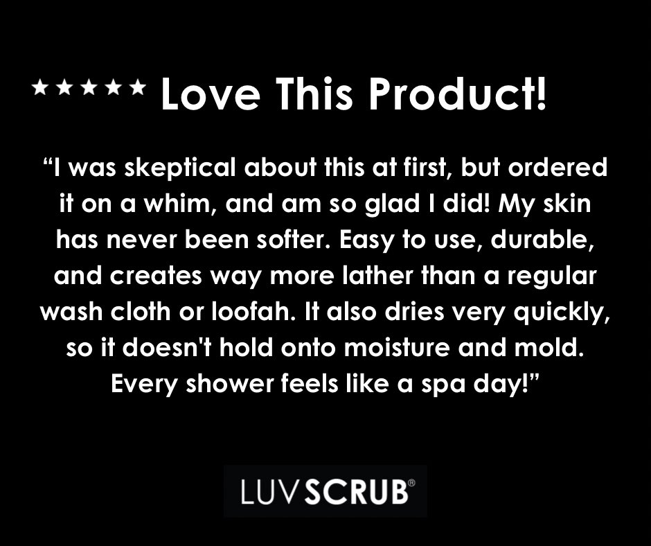 In LUV with this review🙌🏿 Everyday should feel like spa day🚿❤️

#luvscrub #bodycare #exfoliation