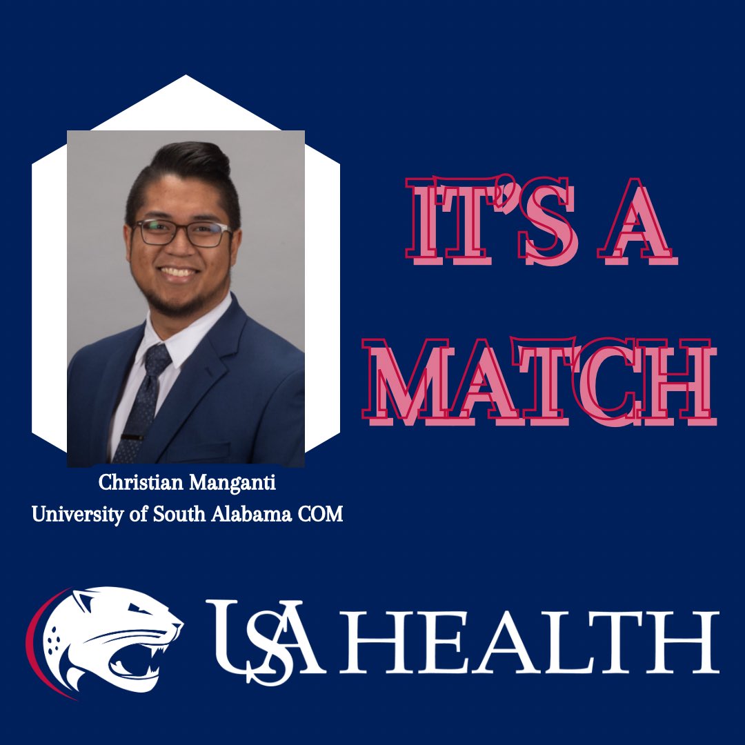 USA Health Urology (@jag_uro) on Twitter photo ✨We are beyond thrilled to have matched Christian into our next class of residents! Welcome to the family (officially)! ✨
<a href="/Uro_Res/">The Urology Applicant ⚕</a> <a href="/SES_AUA/">Southeastern Section</a> <a href="/AmerUrological/">Amer. Urol. Assn.</a> <a href="/UroResidency/">UroResidency</a> <a href="/usacollegeofmed/">Whiddon College of Medicine</a> #AUAMatch ✨We are beyond thrilled to have matched Christian into our next class of residents! Welcome to the family (officially)! ✨
<a href="/Uro_Res/">The Urology Applicant ⚕</a> <a href="/SES_AUA/">Southeastern Section</a> <a href="/AmerUrological/">Amer. Urol. Assn.</a> <a href="/UroResidency/">UroResidency</a> <a href="/usacollegeofmed/">Whiddon College of Medicine</a> #AUAMatch