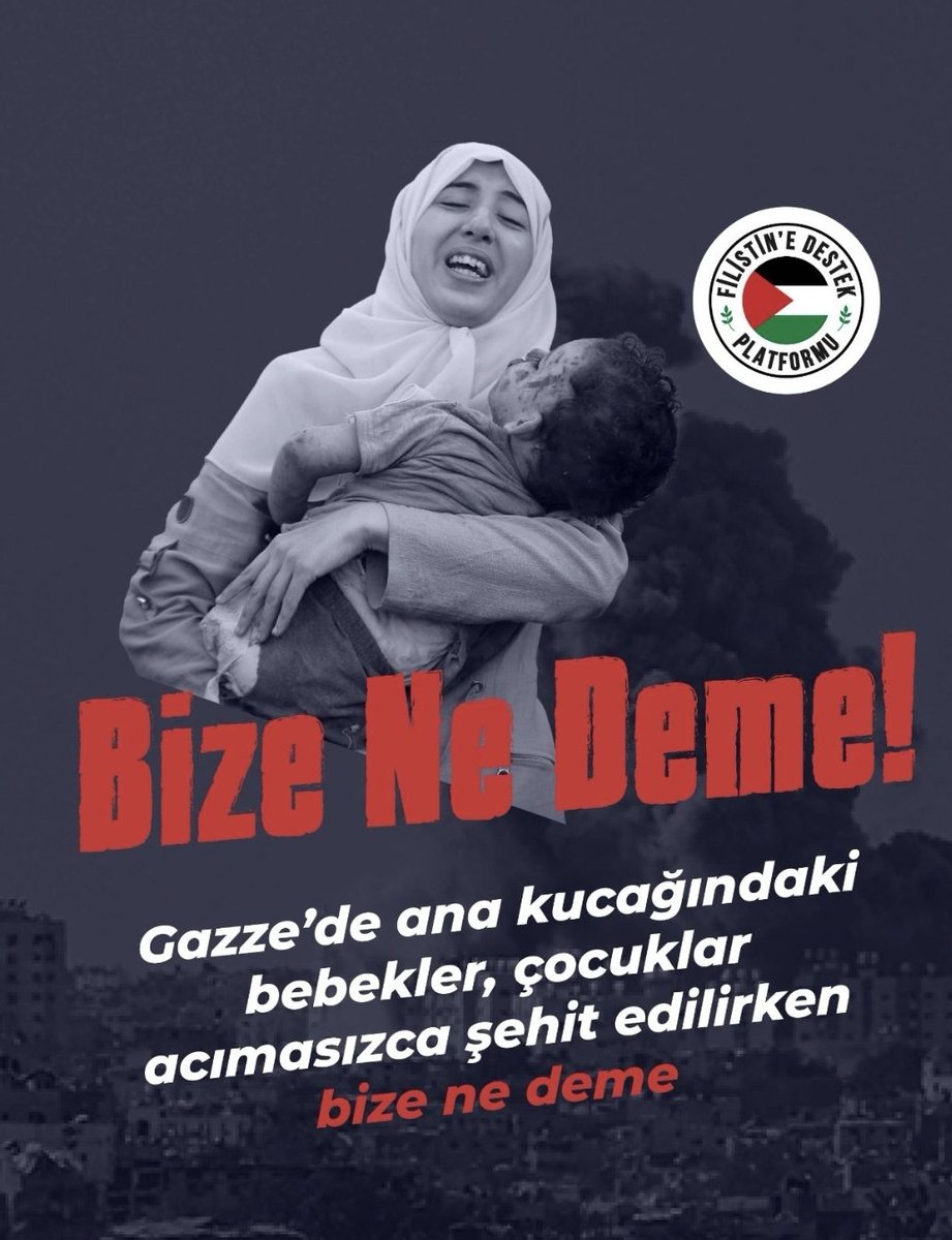 Gazze’de katil İsrail tarafından vahşice katledilen masum insanların sayısı 27 bine ulaşmışken #BizeNeDeme