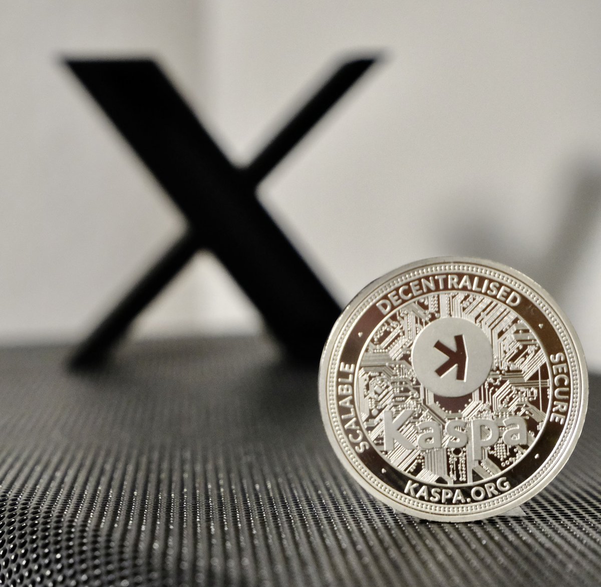 kaspa coin made from 999 fine silver. #crypto $kas