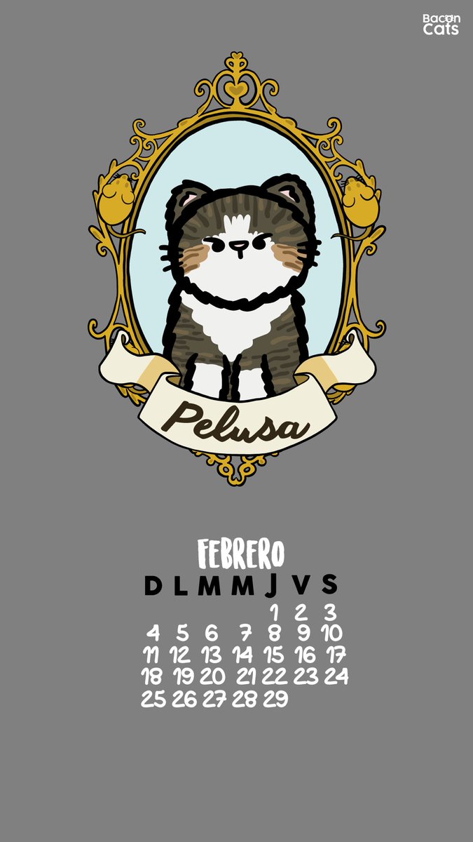 ❤️✨ ¡Llévele, llévele! ✨❤️
Lleve su auténtico #michicalendario para acompañar todo febrero: 
💕 Con la michi maquinita tú tú 
🍕 Con una michi pizza 
🐱 Con un michi festivo por el día del gato 
🌟 Presentando a Pelusa, integrante del Michiclub

¡Comparte tu favorito! ❤️