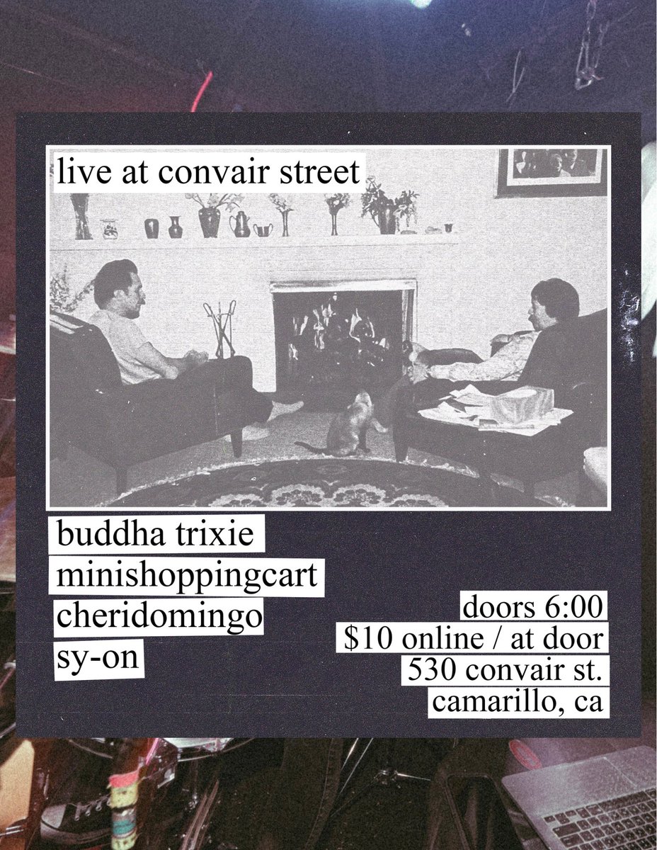cheridomingo's tweet photo. VENTURA COUNTY: WE’RE BACK FEBRUARY 10TH IN CAMARILLO W/ @buddhatrixie, @minishoppingcart &amp; @syonband! been looking forward to this one, come hangout!!! https://t.co/xV9vDSqBRO