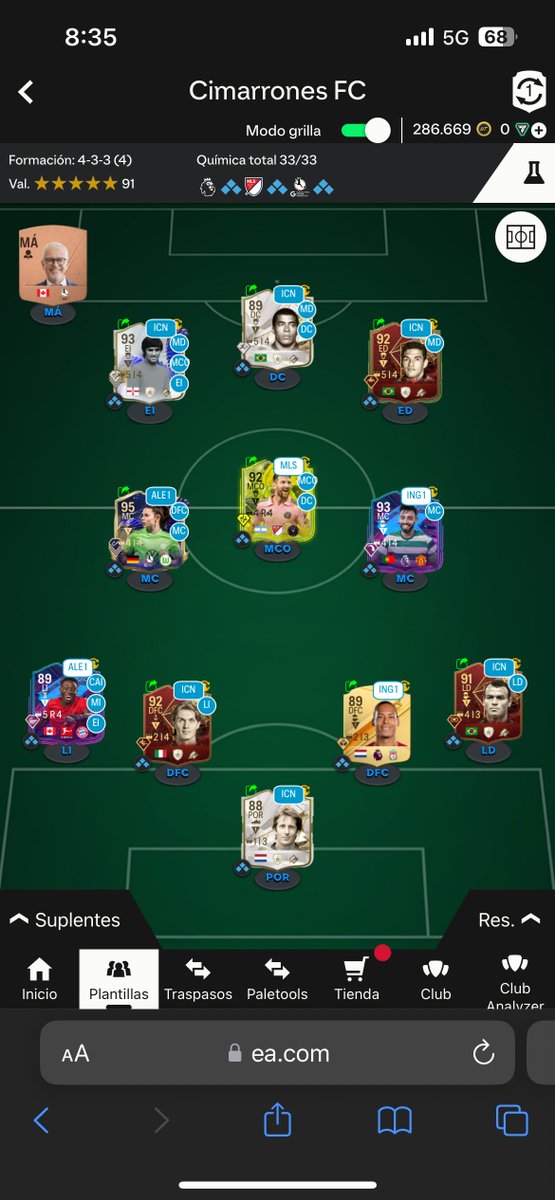 SebasRodea's tweet image. Al final fue el único TOTY que saqué, pero obtuve lo siguiente. Al final de la promo mi equipo mejoró y sin inyectarle FP y obvio con el mercado bloqueado desde el 09 de noviembre. 

Foto 1: Obtenido
Foto 2: Plantilla Enero
Foto 3: Plantilla Febrero

#FC24 #TOTY #EAFC24