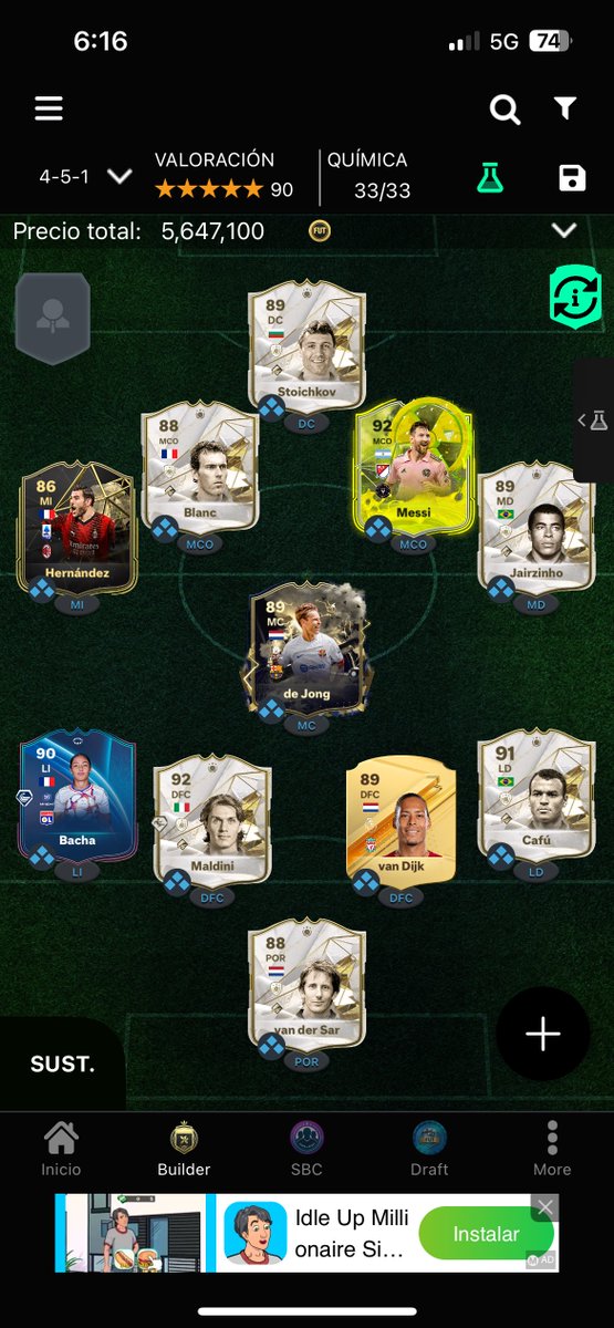 SebasRodea's tweet image. Al final fue el único TOTY que saqué, pero obtuve lo siguiente. Al final de la promo mi equipo mejoró y sin inyectarle FP y obvio con el mercado bloqueado desde el 09 de noviembre. 

Foto 1: Obtenido
Foto 2: Plantilla Enero
Foto 3: Plantilla Febrero

#FC24 #TOTY #EAFC24