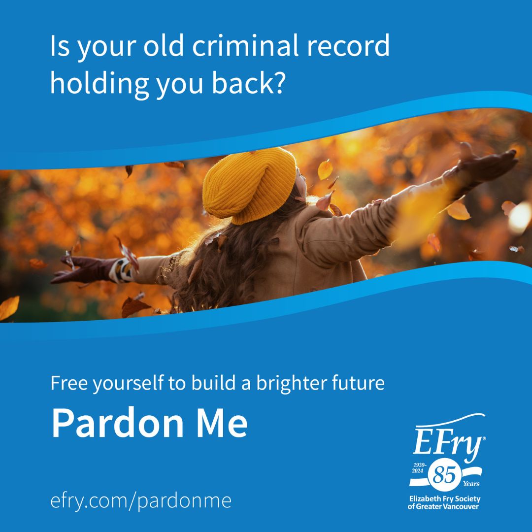 Even an old criminal record can be a barrier to getting a job, finding housing and building a stable life. If your record is three years old or older, EFry's free Pardon Me program might be able to help. #PardonMe #RecordSuspension #DignityEqualityOpportunity