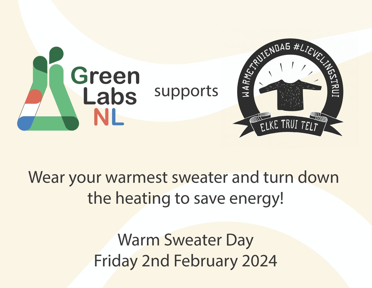 🧣Tomorrow we are celebrating National #WarmSweaterDay! @Warmetruiendag 🌍‘Warm yourself, not the planet.’ You can easily participate by turning down the thermostat and put on a cosy sweater to stay warm. 🤝Let’s do it together!