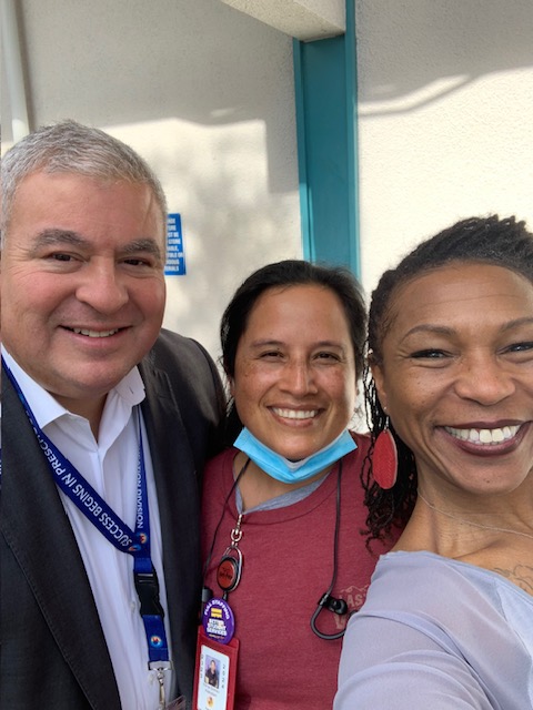 We recognize Dacotah EEC's unsung hero, Myrna Gomez (center) for her efforts in keeping the school absolutely immaculate! Thank you Myrna!