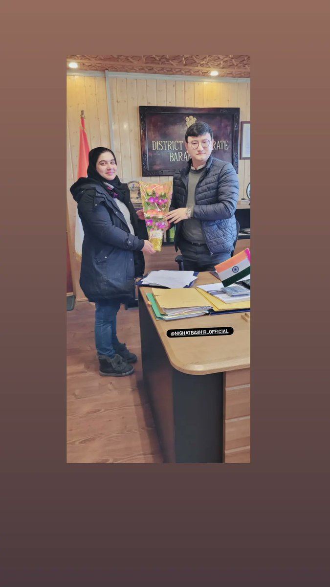 imNbashir's tweet photo. DC Baramulla ❤ Wishes  Nighat Bashir constable JKP Cop for Upcoming International event abroad in Dubai Really Thankful sir🤗 for the sponcer ship ❤ https://t.co/OzeiLyarzl