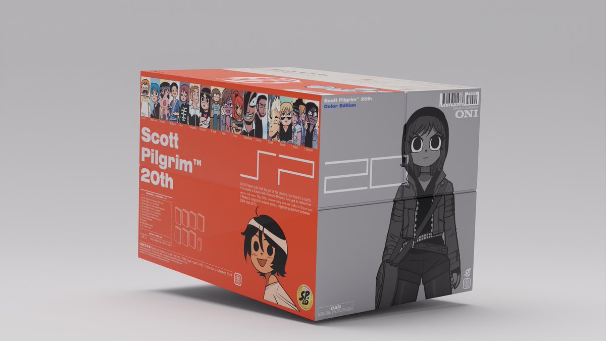 Scott Pilgrim hardcover box set coming in August 2024. color