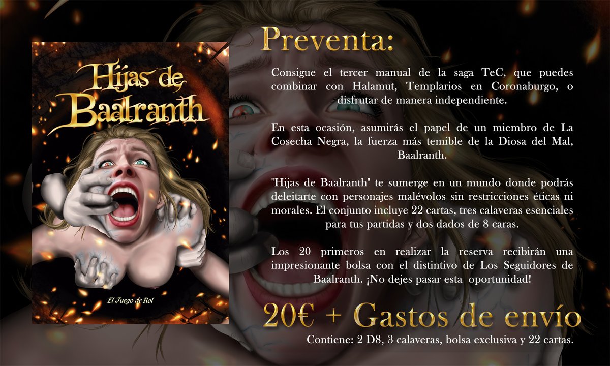 rat_dice's tweet photo. ¡¡¡¡Ya esta la preventa de #hijasdebaalranth !!!!

https://t.co/BQJTKw18sS https://t.co/bsreBtRkmJ