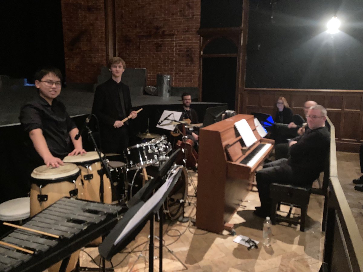 AmpCollMusic's tweet photo. So excited for Little Shop of Horrors. Opening night. Band looking and sounding on fine form https://t.co/pH1qCWeHtI