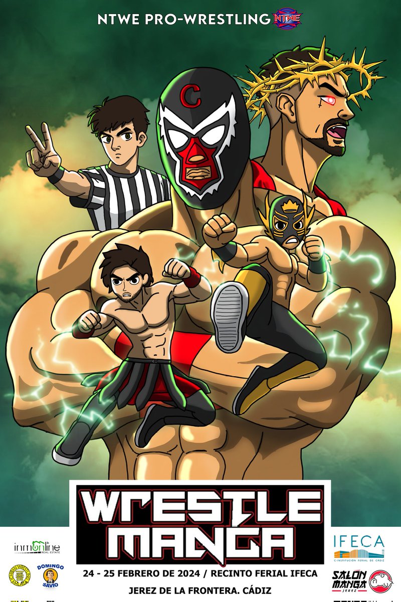🚨 ¡SHOW! 🚨

🐲 WRESTLEMANGA 24 🐲

Un año más estaremos luchando en @SalonMangaJerez dándo los mejores combates y esta vez con los compañeros de <a href="/ICHIBANmalaga/">Ichiban Wrestling 一番🇪🇦</a> y muchos más...

🗓️ 24 y 25 de Febrero

🎫 Entrada: salonmangajerez.com/entradas

📍IFECA (Jerez de la Frontera)
