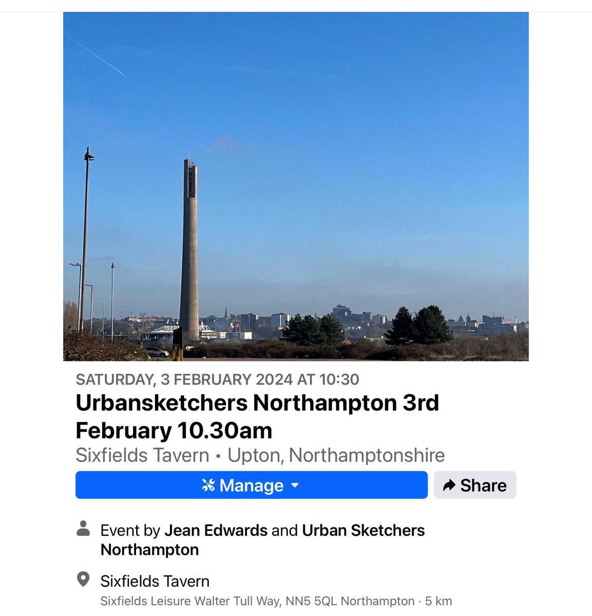 This Saturday! Parking: Pizza Hut /Walter Tull car park, Walter Tull Way, Northampton, NN5 5QL Bus from town centre: 15, 87, D2 and D3 contact me if you’d like a lift from Abington or anywhere along the route.