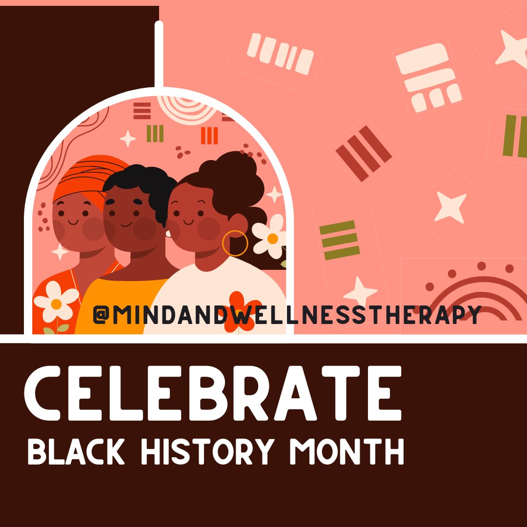 Mindandwellnes2's tweet photo. Happy Black History month
#BlackHistoryMonth #blacktherapist #blackmentalwellness https://t.co/iiWX8r3TNz