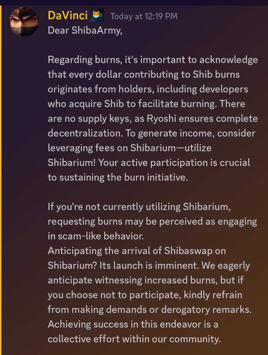 Sand_ShibArmy's tweet photo. Important notice about burns
#Shibarium #ShibArmy
$bone, $shib, $leash https://t.co/Iwzn91W2Nq