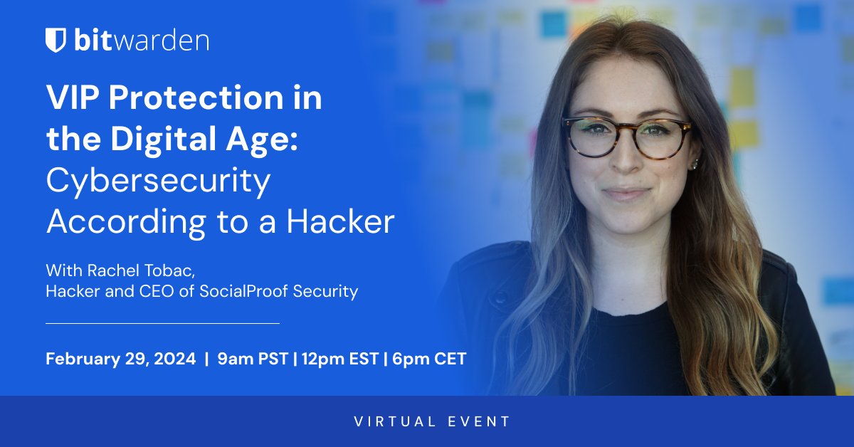 See hacker and CEO <a href="/RachelTobac/">Rachel Tobac</a> in action and listen to a fireside chat on the VIP’s guide to staying safe online! Register now: btwrdn.com/3HHNwbO #cybersecurity