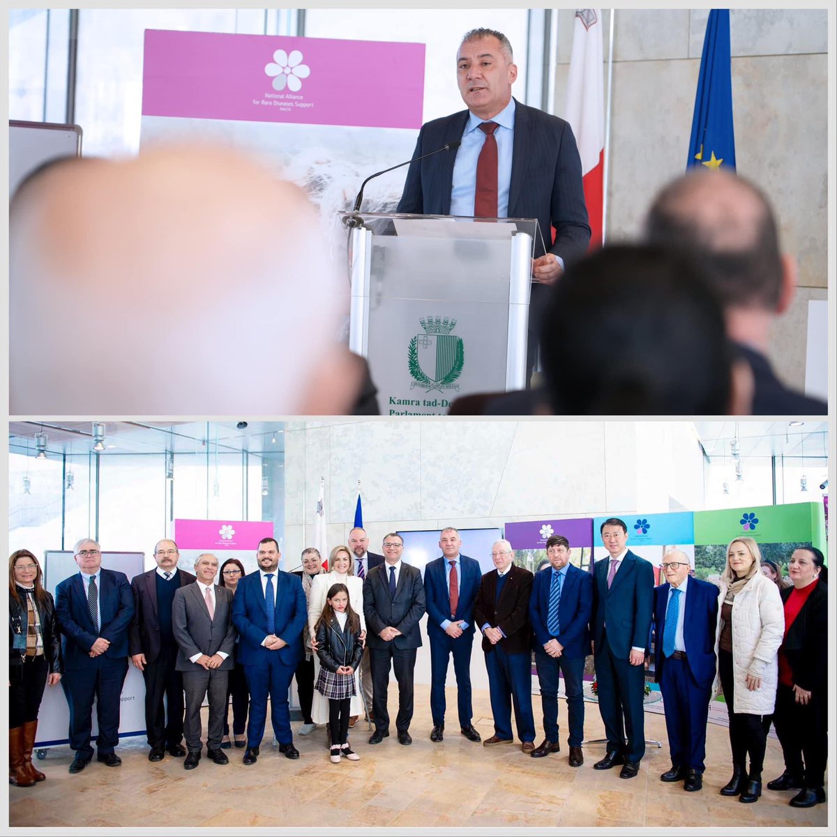 This morning I attended the launch of the #annual #rare #disease #awareness #campaign. 🤝🏻Together we want to work so that #patients have access to the best treatment, #care and #research.