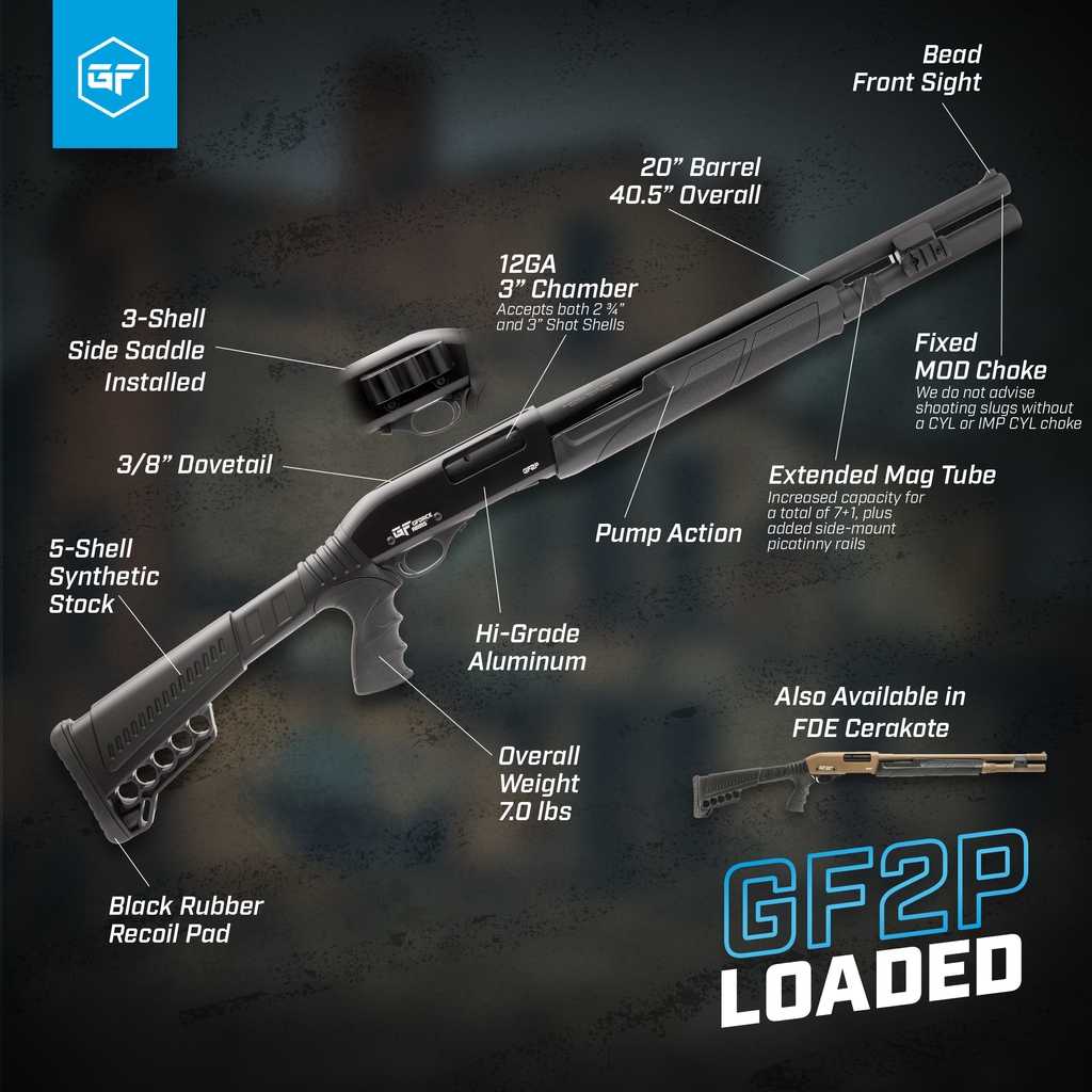 GForceArms's tweet image. Meet the GForce Arms GF2P Loaded – a tube-fed home defense shotgun that redefines power and precision. ⁠
⁠
⁠
#GForceMoment #GF2P #PumpAction #2A #HomeDefense #Protector #GunsofInstagram